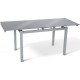 Раскладной серый обеденный стол Венди 80/130х65