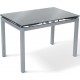 Раскладной серый обеденный стол Венди 80/130х65