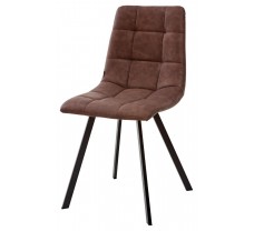 Обеденный стул Чили коричневый на квадратных ножках