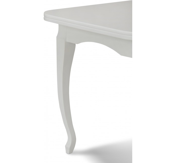 Белый раскладной обеденный стол Соренто