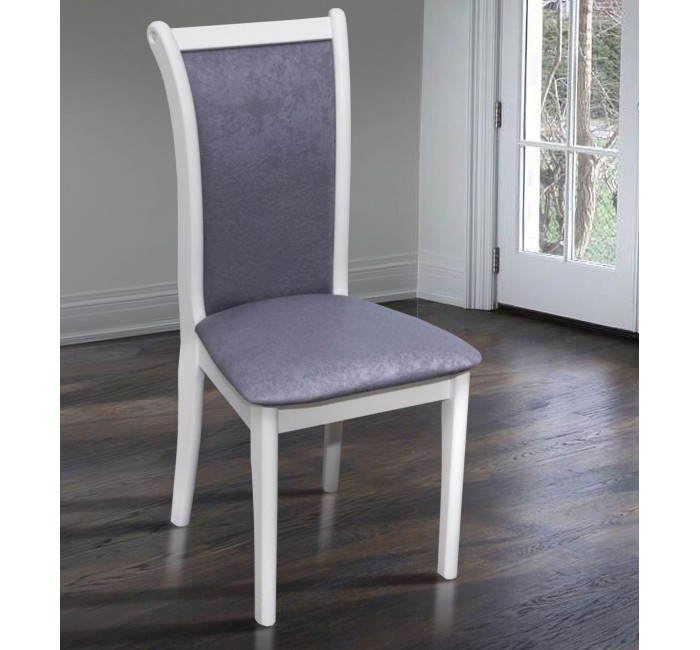 Білий розбірний обідній стілець Симпл