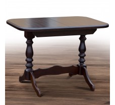 Обідній розкладний стіл Аврора у кольорі темний горіх