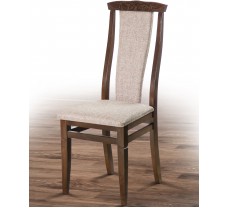 Обідній стілець Чумак-2 темний горіх в тканині Поло браун