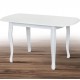 Белый раскладной обеденный стол Турин 1100х700