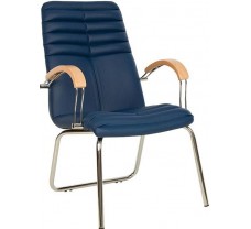 Крісло для конференц-залів GALAXY wood CFA LB chrome