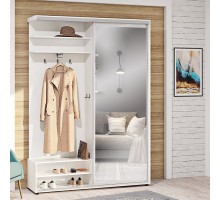 Передпокій купе з полицями для взуття КМ 1 Дзеркало 1400х2400х450