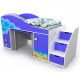 Кровать-чердак с выдвижным столом Ocean