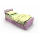 Дитяче ліжко-трансформер від 0 до 12 років зі столиком і комодом Pink