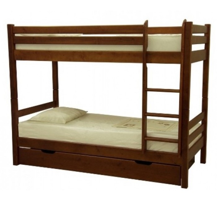 Двоповерхове ліжко з дерева Біола