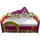 Дитяче рожеве ліжко з ортопедичним матрацом Будиночок 09K90-7