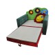 Большой детский раскладной зеленый диван-малютка Фантазия Лужок 01M013