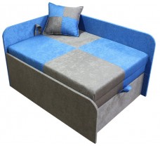 Дитяче сіро-синє крісло-ліжко Міні 10M21