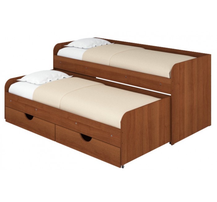 Двухместная кровать с ящиками и матрасами Соня-5