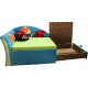 Детский раскладной угловой диван-малютка Мечта Солнышко 02M033