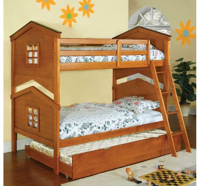 Детская двухъярусная кровать Теремок