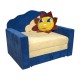 Великий розкладний синій диван-малюк Фантазія Хмарка 01M073